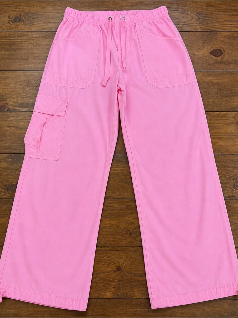 aerie Bubblegum Pink Elastic-Waist Pants